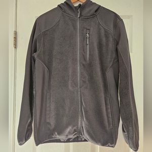 Reebok Men's Hooded Fleece Gray Jacket Size  Medium